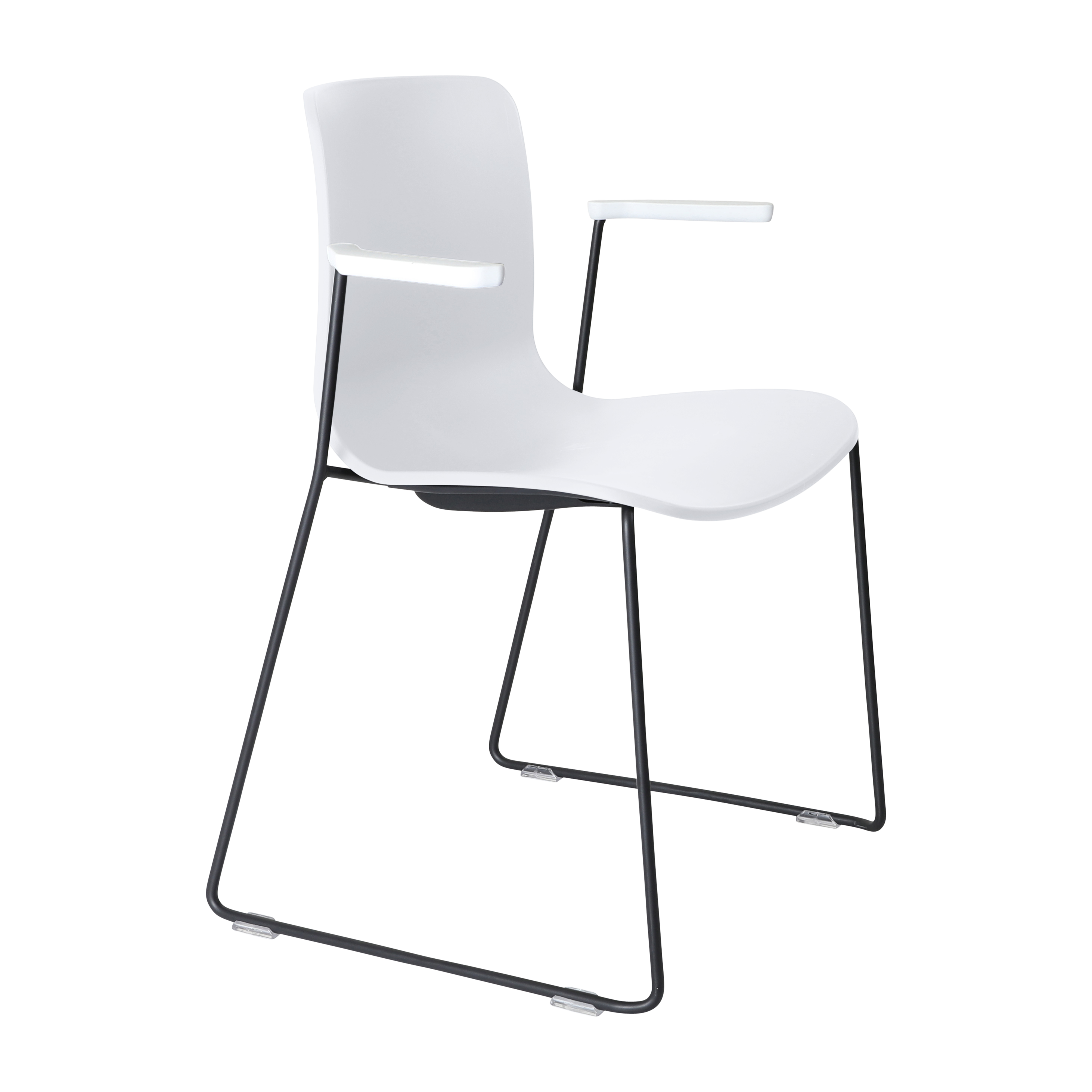 Acti Armchair (White / Sled Base Arms)